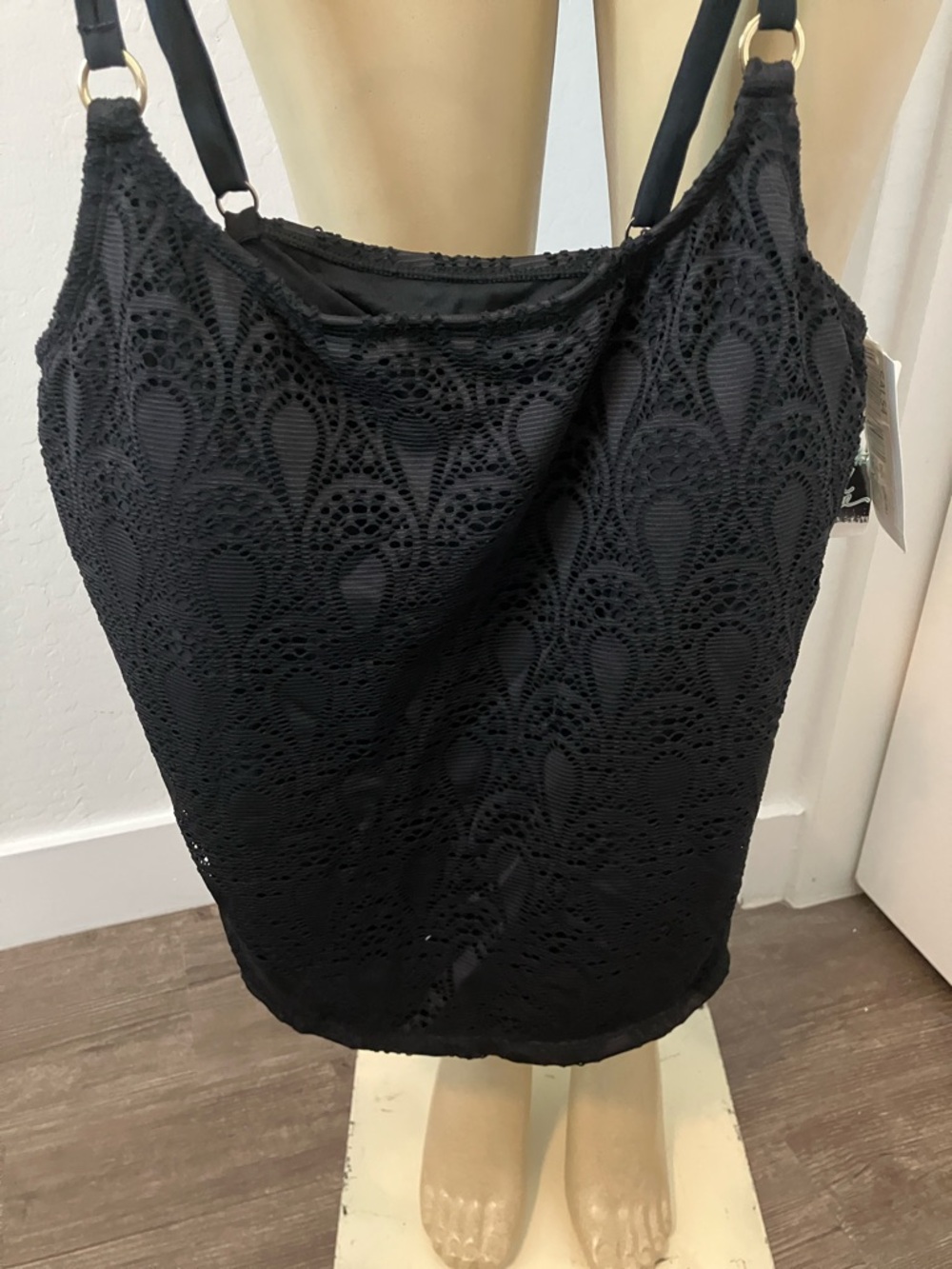 Island Escape Royal Blue Crochet Camisole